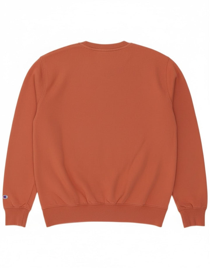 Hugo Boss moletom gráfico feminino jumper UK 12 médio laranja