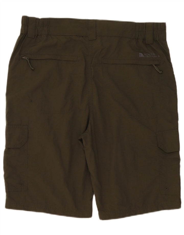 Shorts cargo feminino Mountain Warehouse W34 grande poliamida cáqui