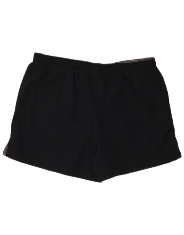 UNDER ARMOUR Shorts esportivos masculinos grandes de poliéster preto