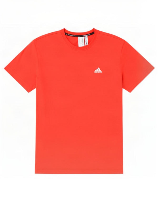 Adidas Mens Climalite Camiseta Top Grande Poliéster Vermelho