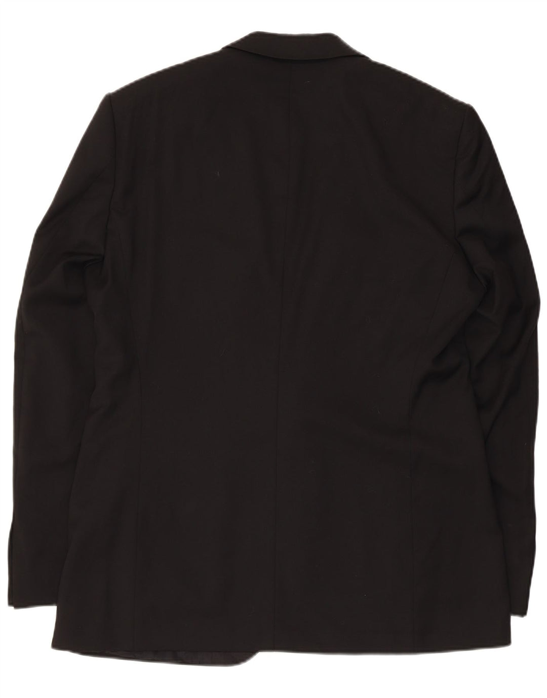 Jaqueta blazer masculina Hugo Boss com 1 botão Reino Unido 50 grande lã virgem preta