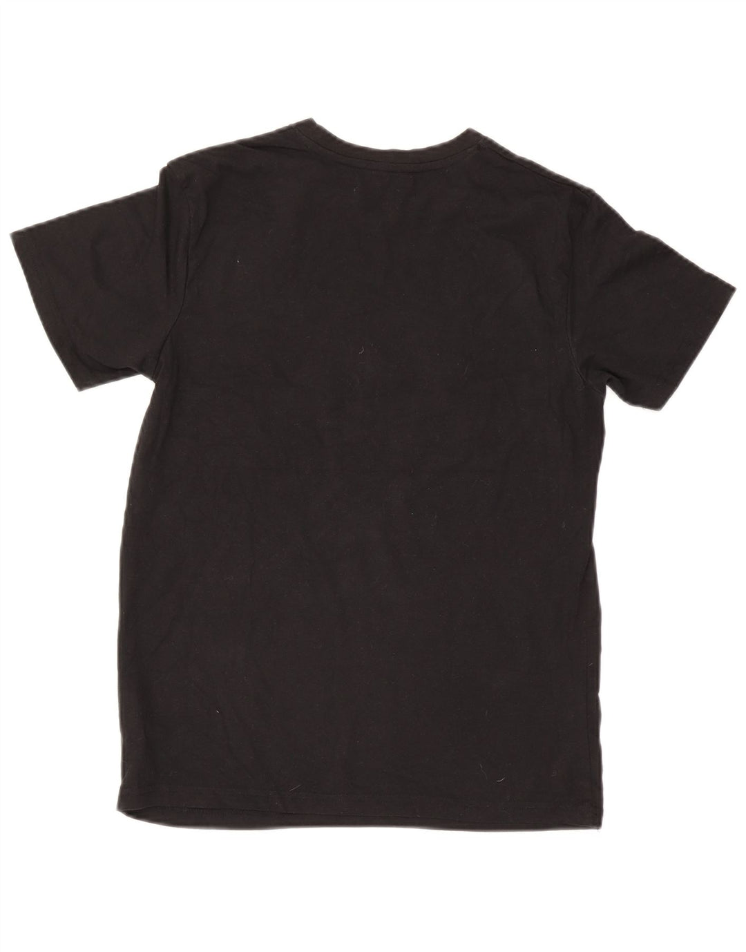 Camiseta gráfica masculina Jack & Jones, top pequeno de algodão preto