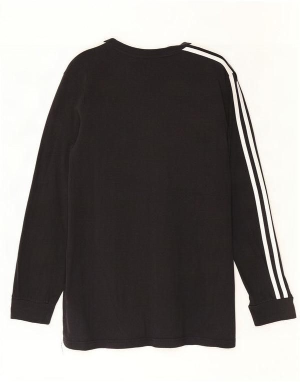 Adidas Mens Top Manga Longa Médio Algodão Preto