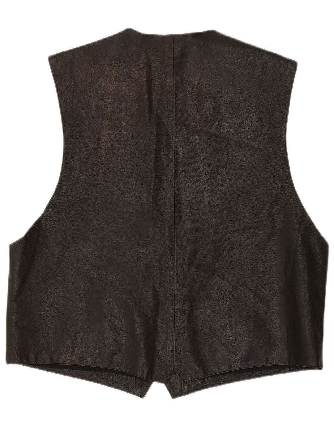 Colete de couro masculino VINTAGE IT 56 XL marrom