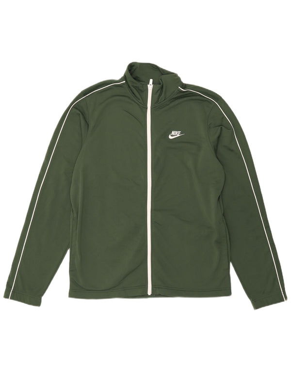 Nike Mens Tracksuit Top Jacket Medium Khaki Poliéster