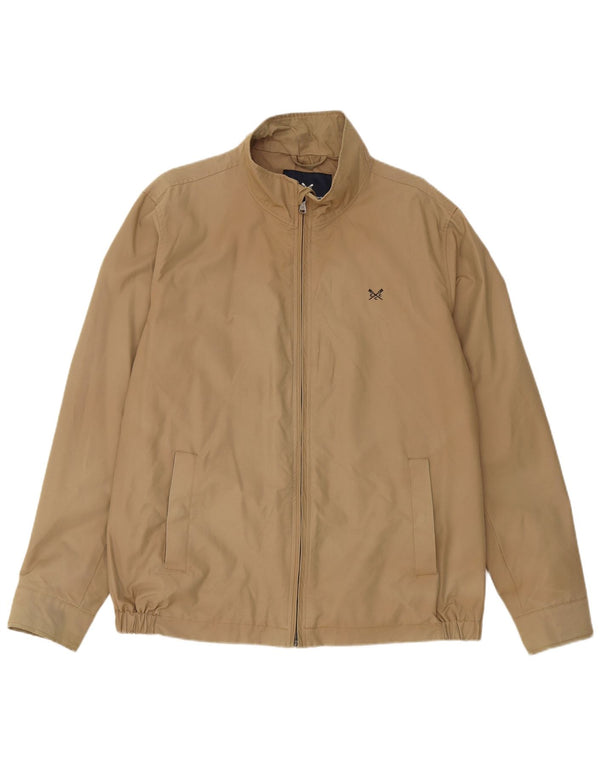Jaqueta bomber masculina Crew Clothing UK 42 XL algodão bege