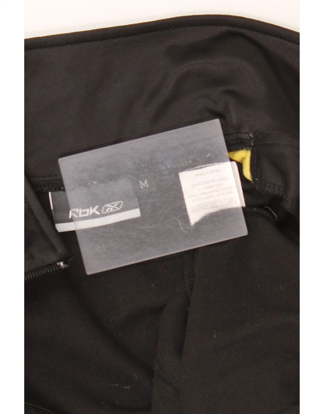 REEBOK Mens Treino Top Jaqueta Médio Preto Colourblock Poliéster