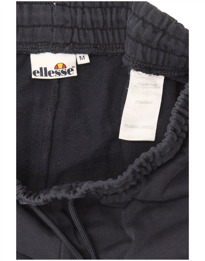 Calça de treino masculina Ellesse Joggers médio azul marinho algodão colorblock