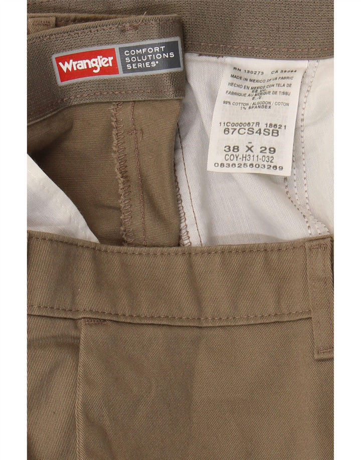 WRANGLER Mens Straight Chino Trousers W38 L29 Beige Cotton Vintage Wrangler and Second-Hand Wrangler from Messina Hembry 