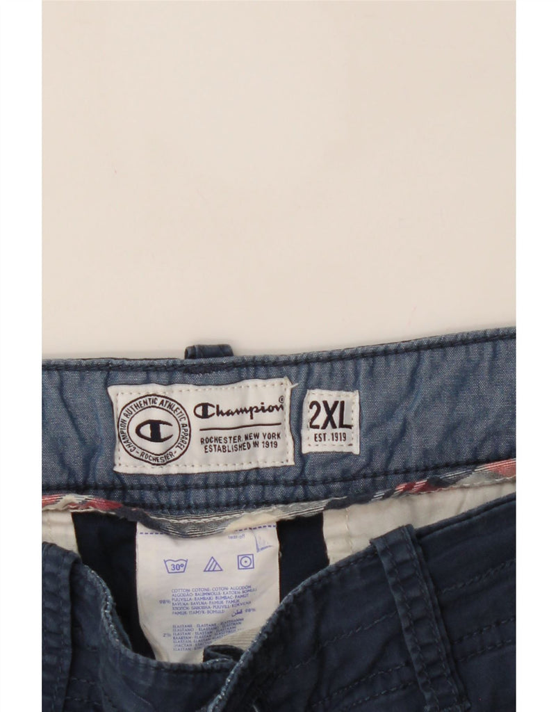 CHAMPION Mens Cargo Shorts 2XL W39  Navy Blue Cotton Vintage Champion and Second-Hand Champion from Messina Hembry 