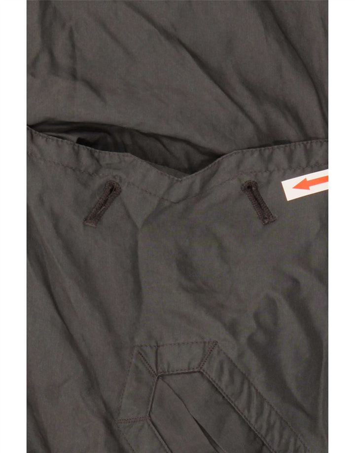 Jaqueta bomber masculina vintage UK 38 seda cinza médio