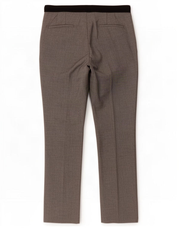 Zara Calça Chino Feminina Slim Grande W30 L27 Cinza Colourblock Poliéster