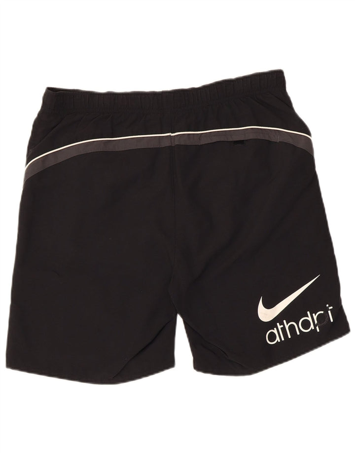 Shorts esportivos gráficos masculinos NIKE pequenos pretos de nylon