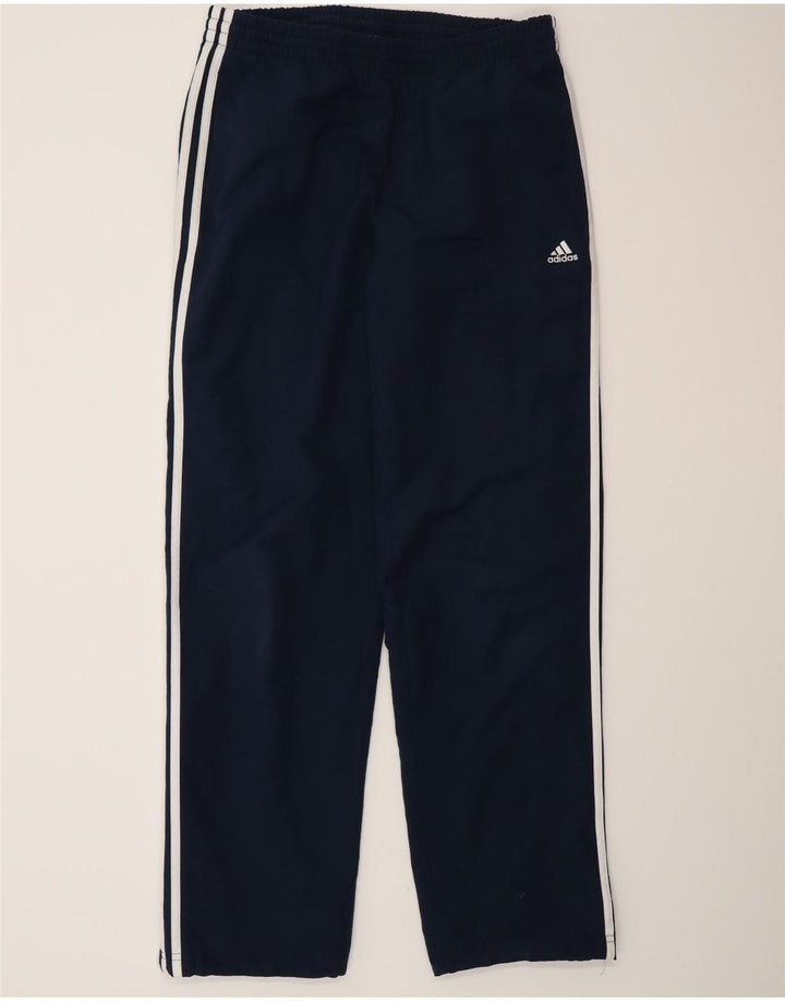 Calça de treino masculina Adidas Climalite médio azul marinho poliéster