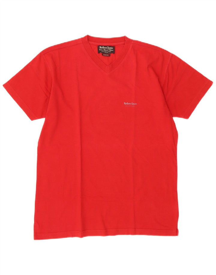 Camiseta masculina MARLBORO CLASSICS Top médio algodão vermelho