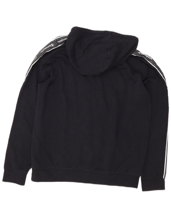 Jumper com capuz gráfico masculino Champion médio preto