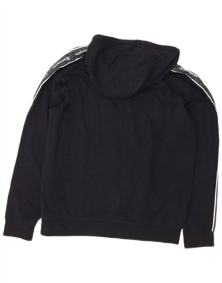 Jumper com capuz gráfico masculino Champion médio preto