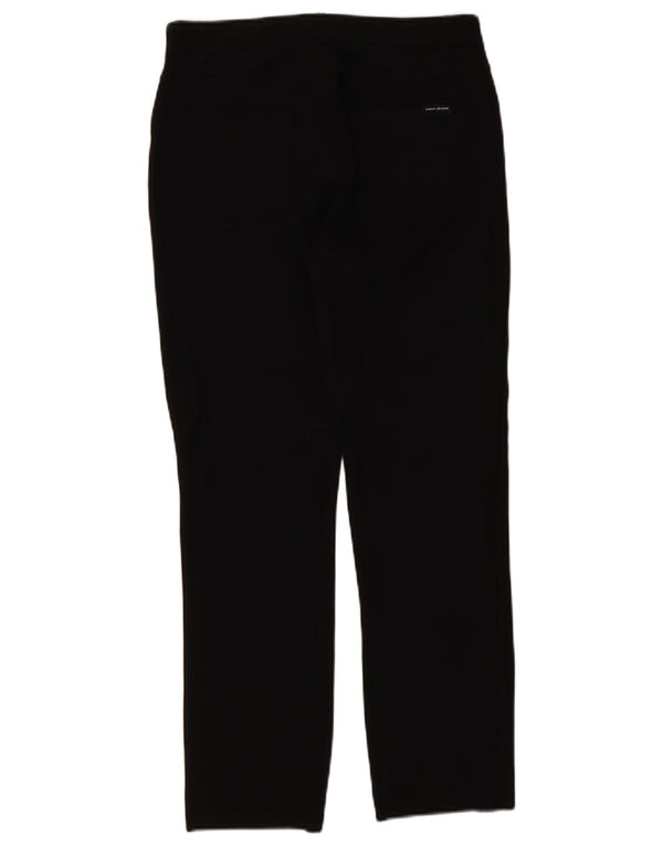 Calça feminina casual slim Dkny média W30 L28 preta viscose