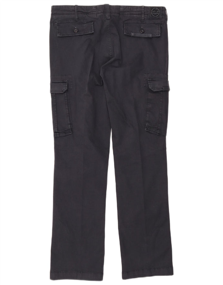 Calça cargo reta masculina Murphy & Nye Sailmakers W34 L32 azul marinho
