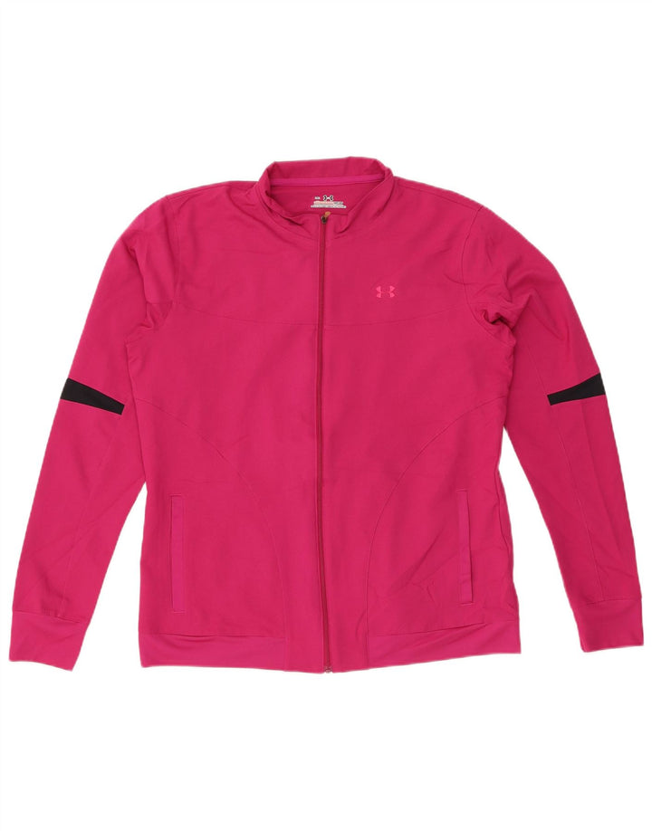 Jaqueta de treino feminina UNDER ARMOUR Reino Unido 14 bloco colorido rosa médio