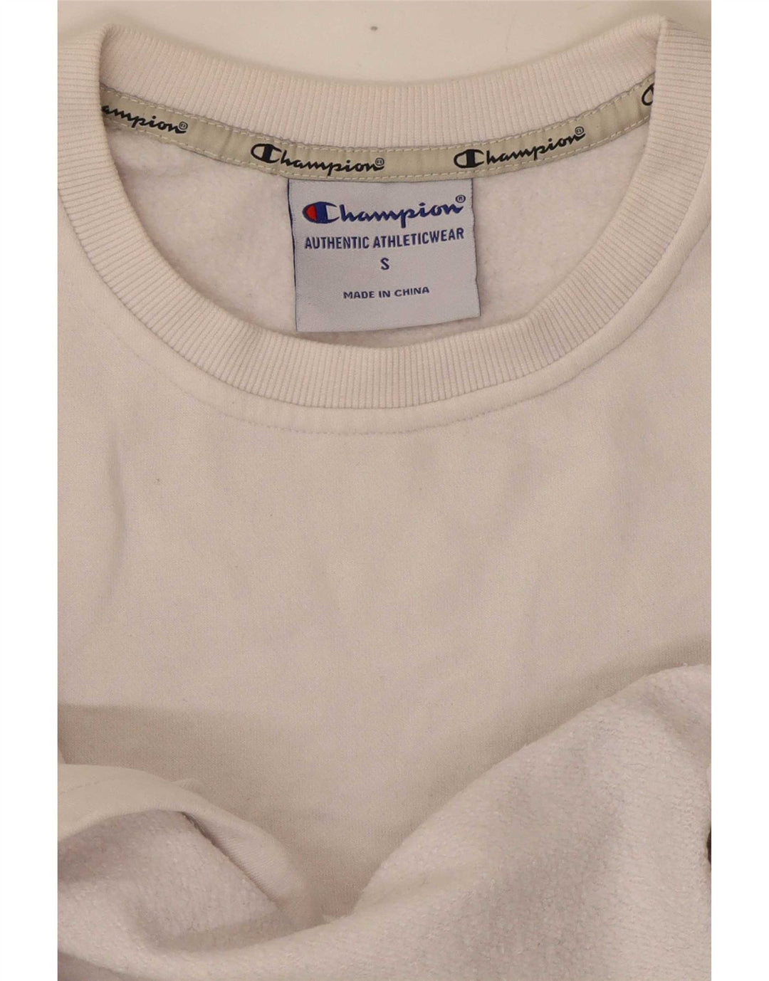 Suéter feminino Champion com estampa gráfica oversized UK 10 pequeno branco