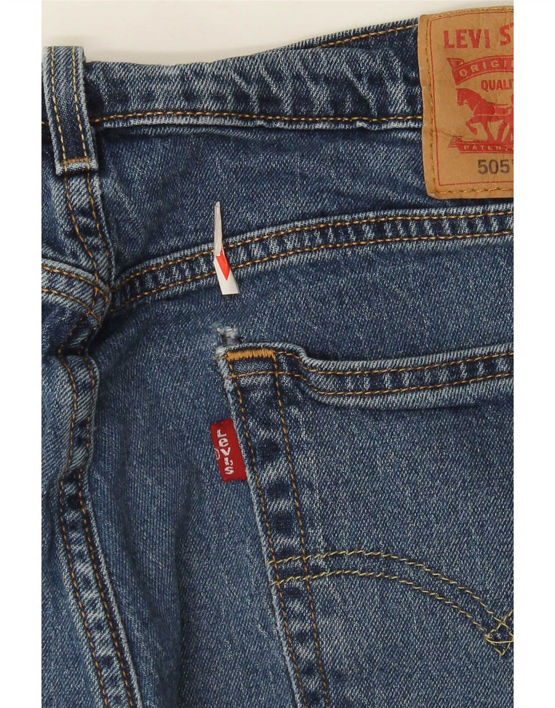 Levi's Masculino 505 Straight Jeans W34 L28 Azul Algodão
