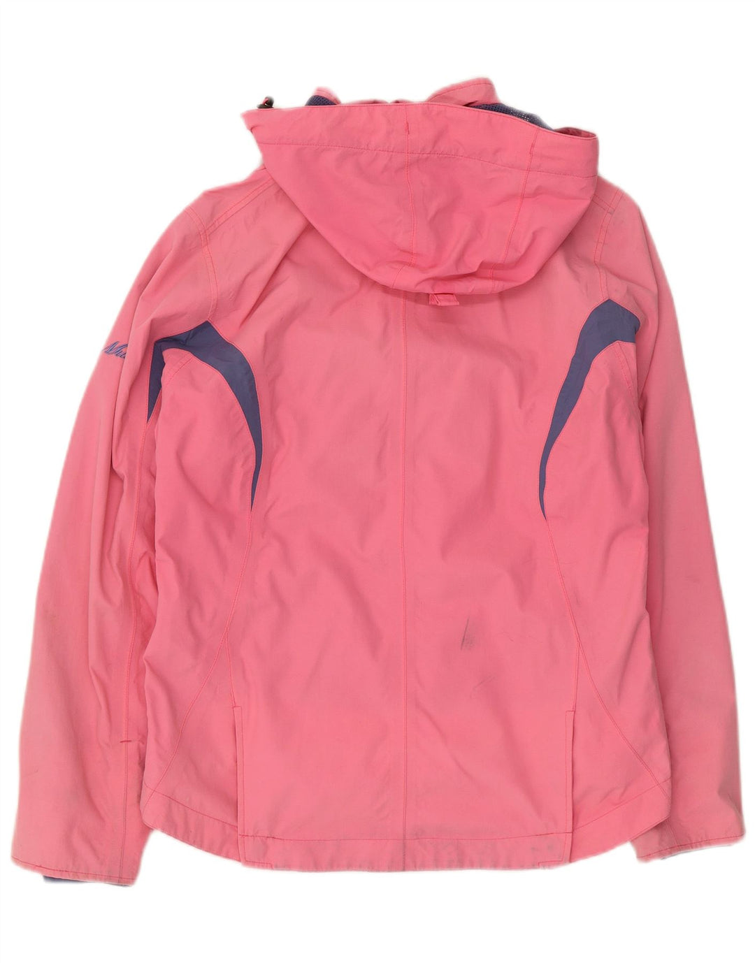 Jaqueta de chuva feminina com capuz exclusiva Musto Reino Unido 12 bloco colorido rosa médio