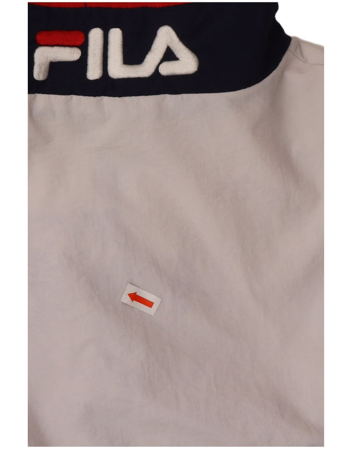 Jaqueta feminina FILA Oversized Tracksuit UK 6 XS azul marinho colorblock