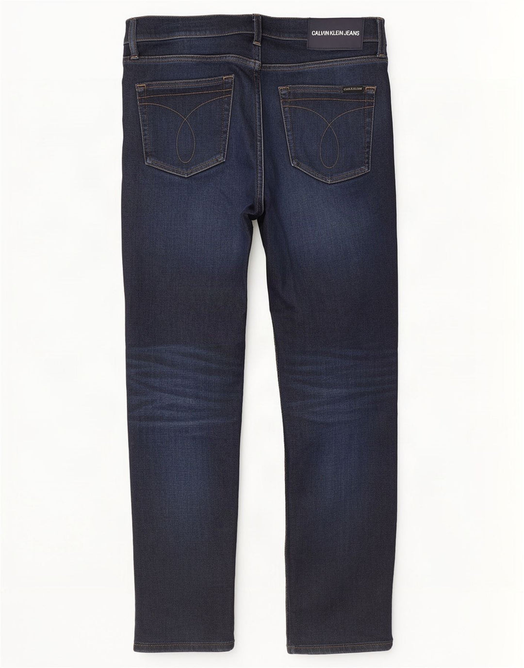 Calça jeans reta masculina Calvin Klein W33 L30 azul marinho algodão