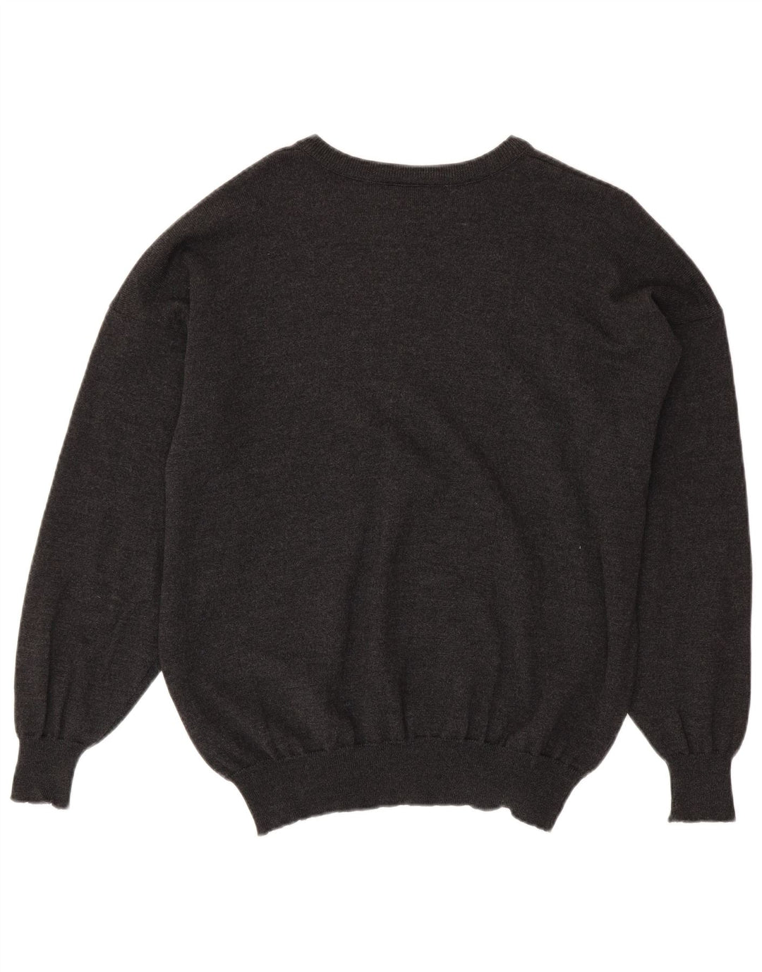 Suéter masculino LACOSTE com gola canoa tamanho 8 3XL lã cinza