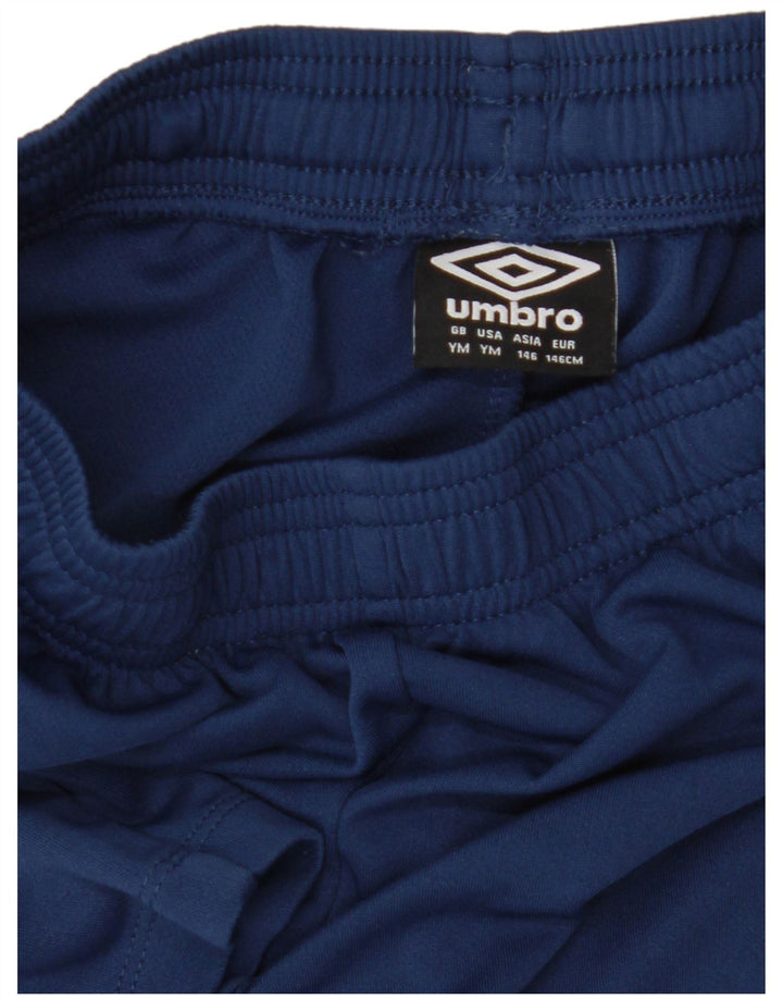 Shorts esportivos UMBRO meninos 9-10 anos médio azul marinho