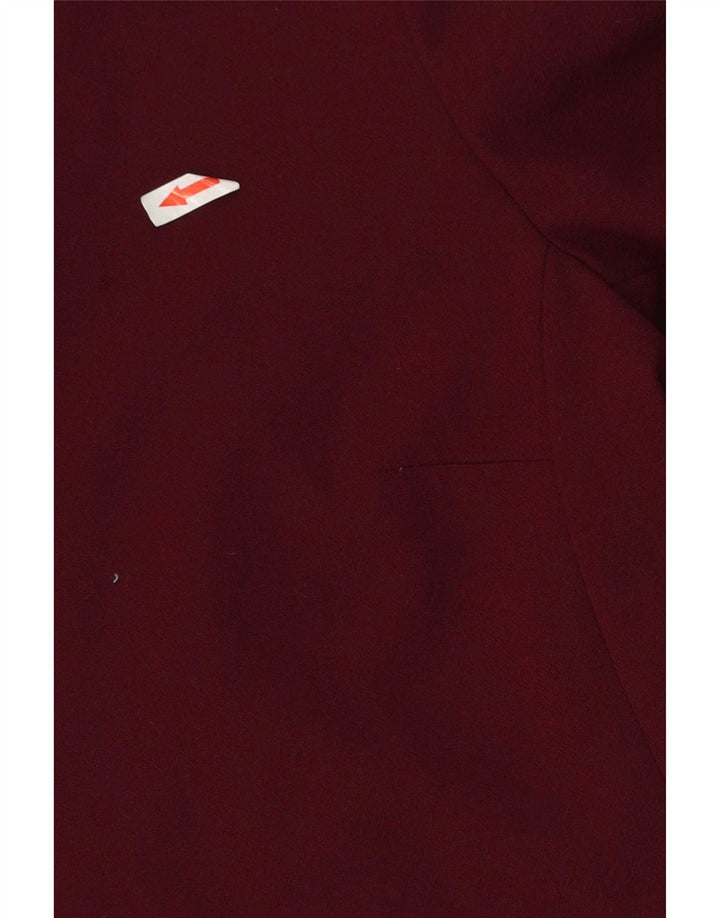 Vestido feminino Massimo Dutti manga 3/4 com bainha UE 40 médio Borgonha
