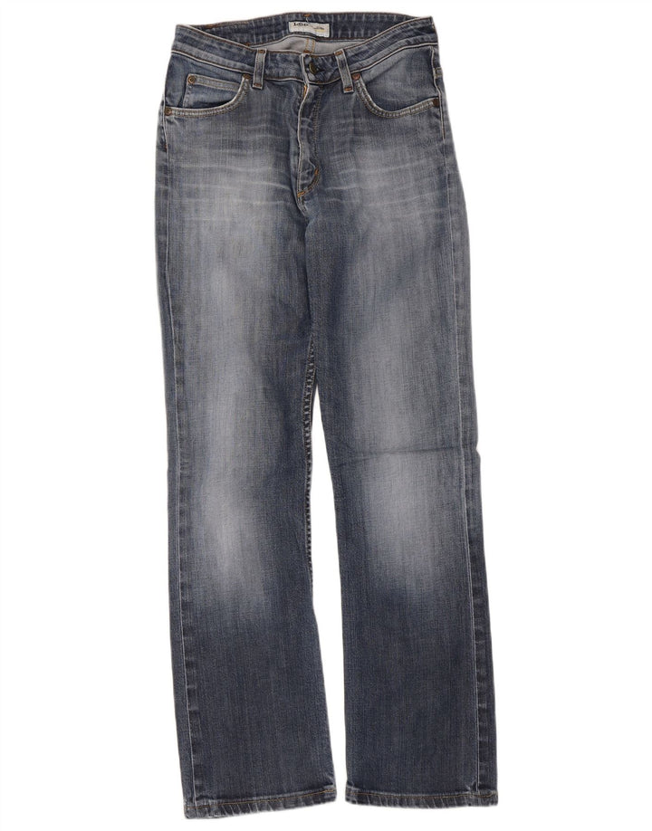 Lee Womens Cameron Straight Jeans W30 L28 Azul Algodão