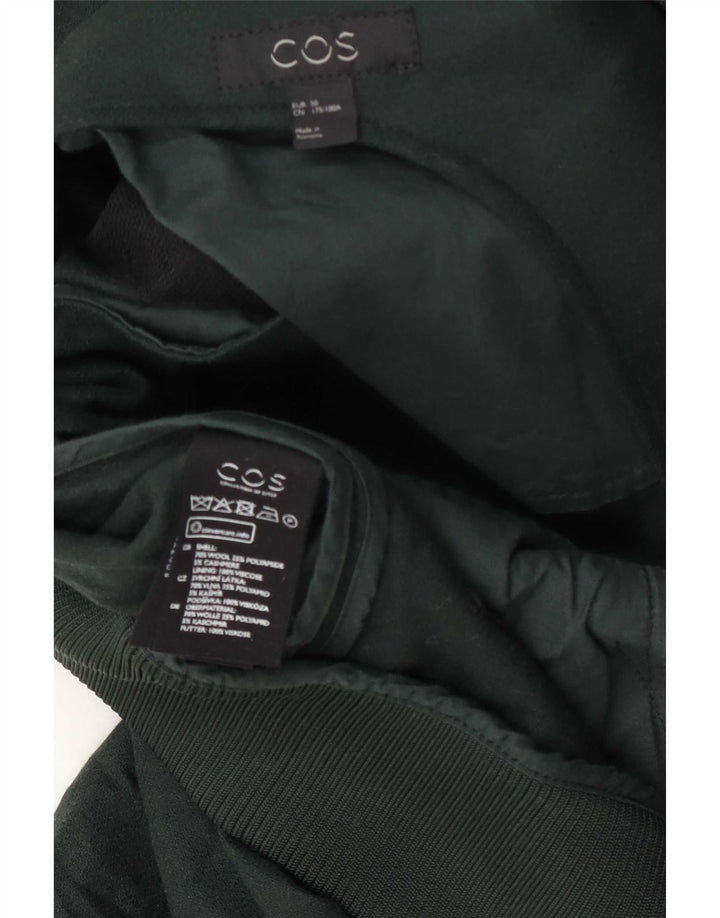 Jaqueta bomber masculina Cos EU 50 grande lã verde