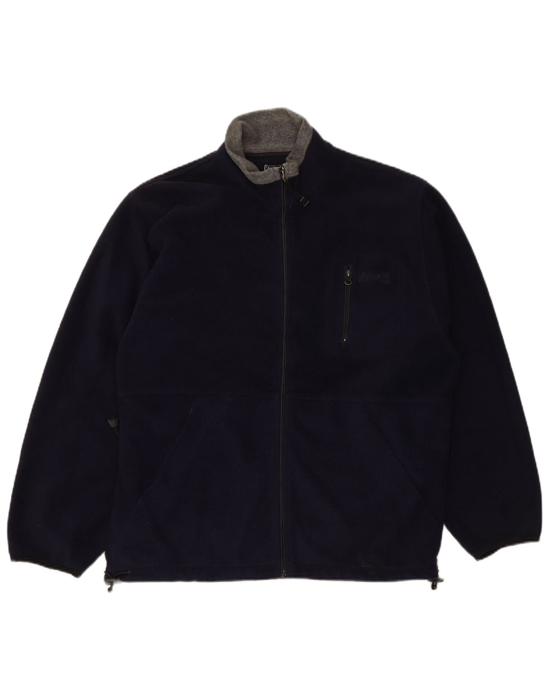 Jaqueta de lã masculina SCHOTT UK 40 grande poliéster azul marinho