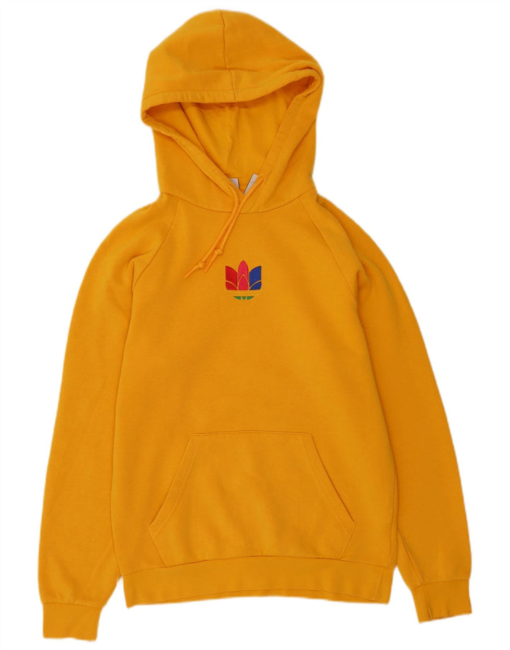 Adidas Mens Hoodie Jumper Pequeno Amarelo