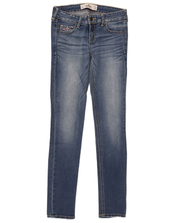 Calça jeans skinny feminina Hollister W25 L29 azul