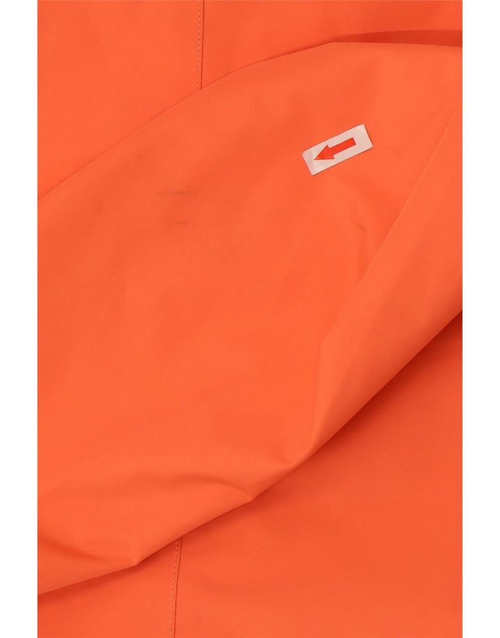 Jaqueta de chuva com capuz feminino Helly Hansen UK 14 poliéster laranja médio