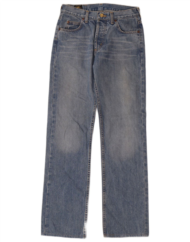 LEE Mens Seattle Straight Jeans W30 L34 Azul Algodão