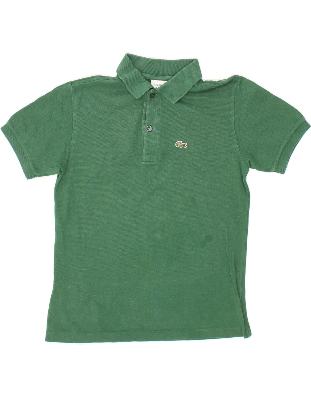 LACOSTE Boys Polo Shirt 11-12 Years Green Cotton Vintage Lacoste and Second-Hand Lacoste from Messina Hembry 