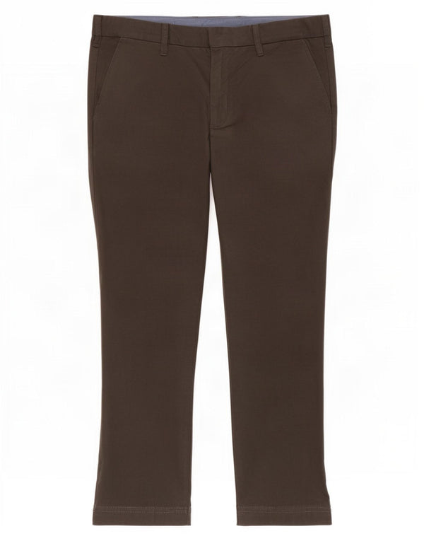 Calça Chino masculina Marks & Spencer sob medida W36 L31 cinza linho