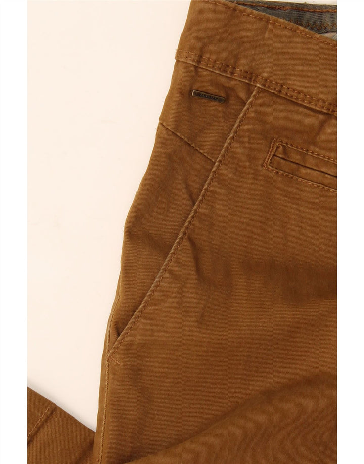 Zara Mens Slim Chino Calças W34 L35 Bege