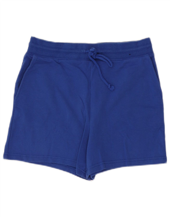 Shorts esportivos femininos Marks & Spencer UK 12 algodão azul médio