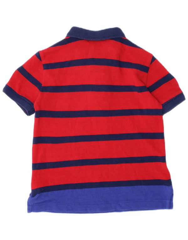 POLO RALPH LAUREN Camisa polo bebê menino 18-24 meses algodão listrado vermelho