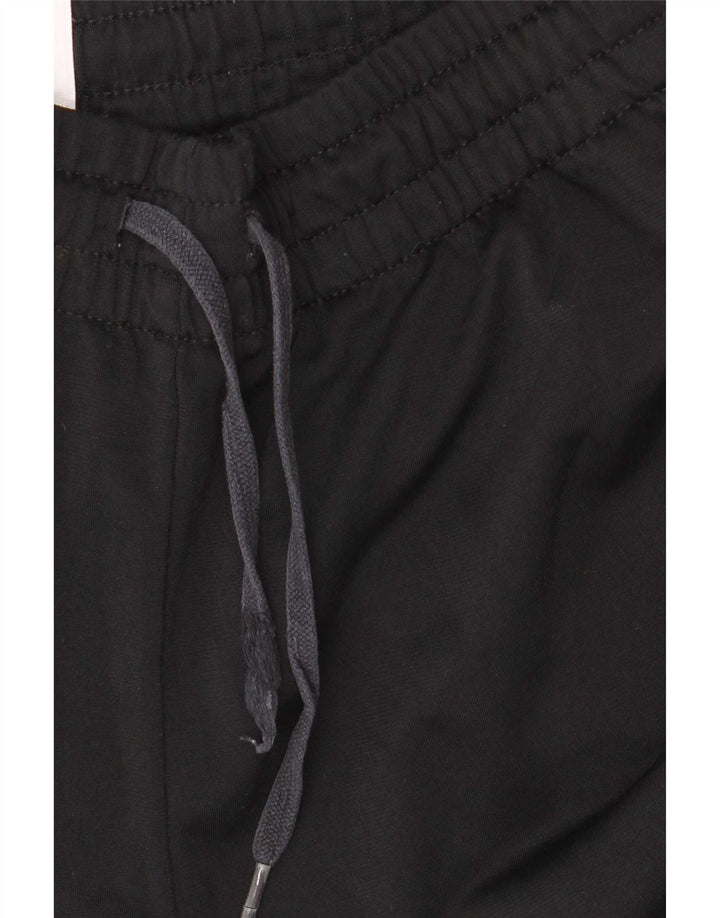 Calça de treino feminina Adidas UK 8/10 pequena poliéster preta