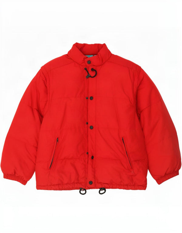 Jaqueta de esqui acolchoada masculina Colle IT 50 poliéster vermelho grande