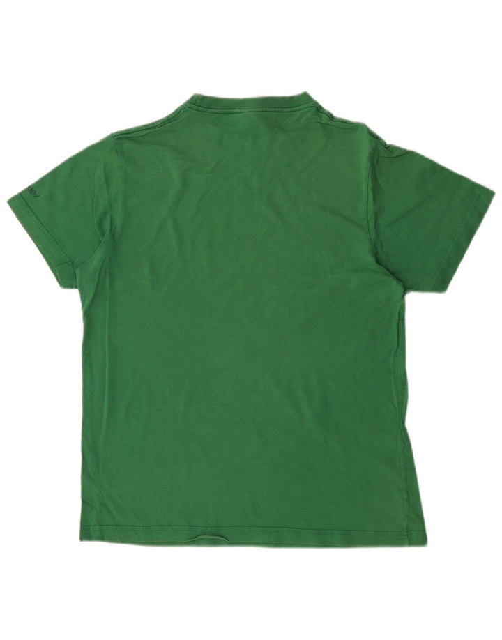 Camiseta gráfica masculina Hurley Top médio algodão verde