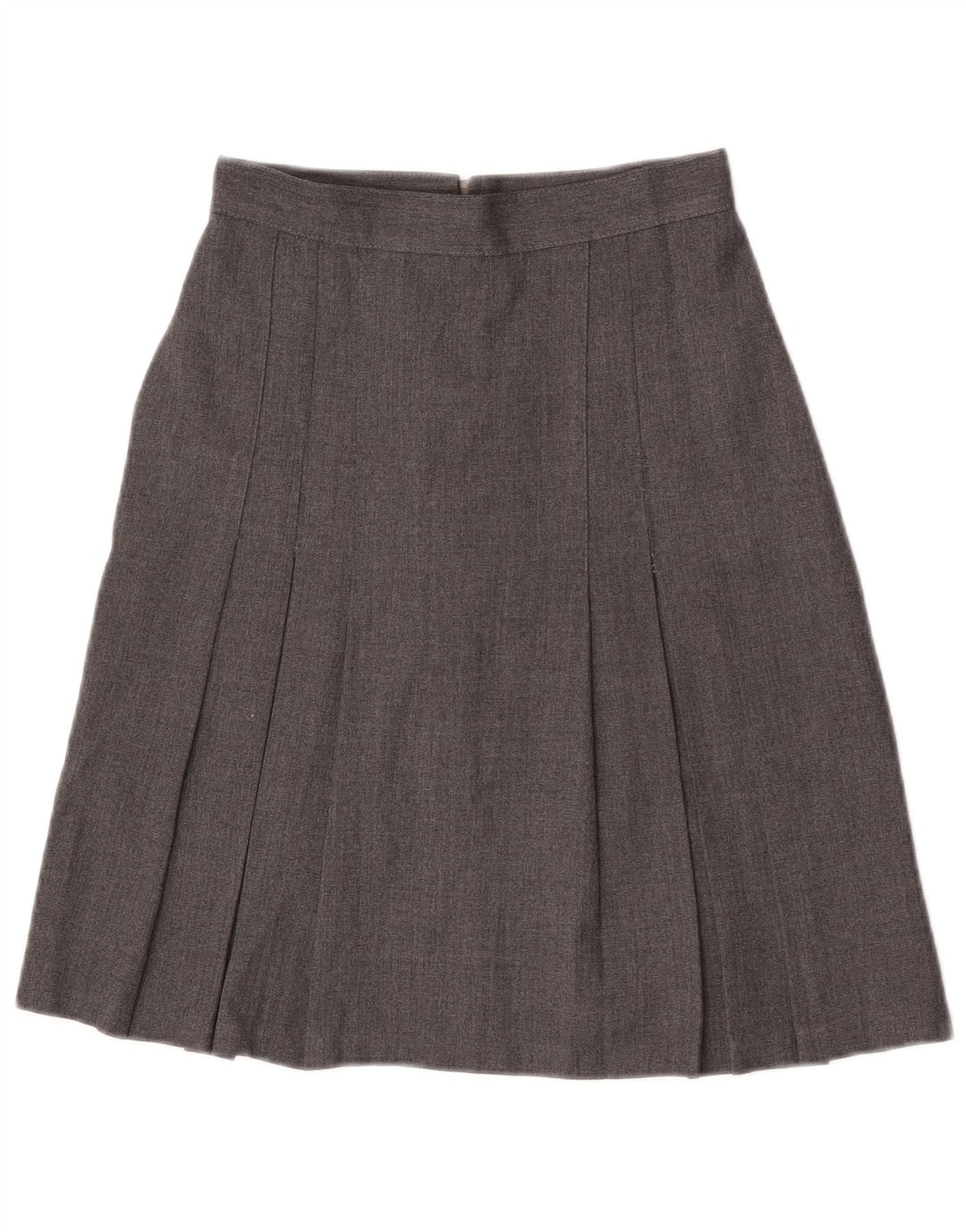 Saia evasê feminina Marks & Spencer 11-12 anos W23 poliéster cinza