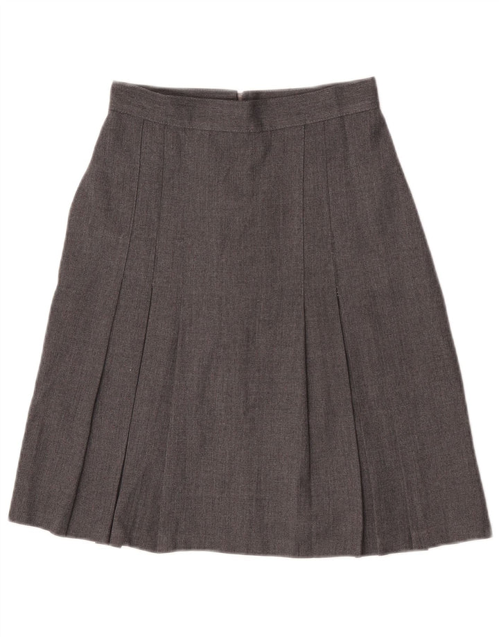 Saia evasê feminina Marks & Spencer 11-12 anos W23 poliéster cinza
