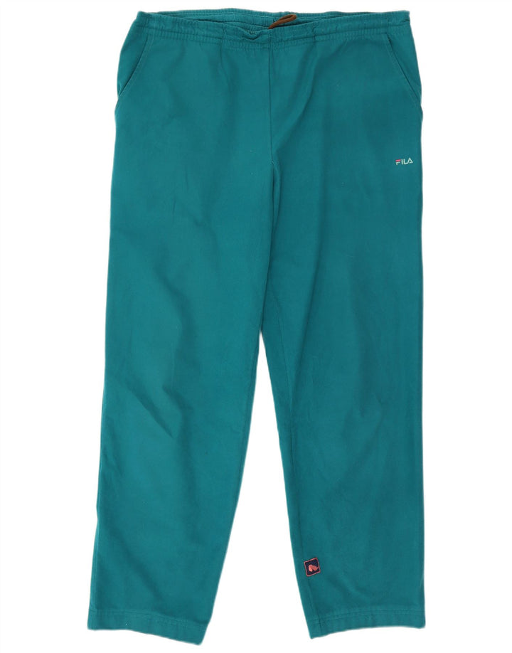 Calça de treino masculina Fila IT 52 grande turquesa